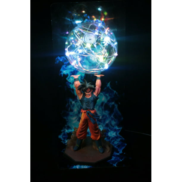 Dragon Ball Z Goku Son Gokou Genki Dama Spirit Bomb Statue Figure 14" LED Lamp